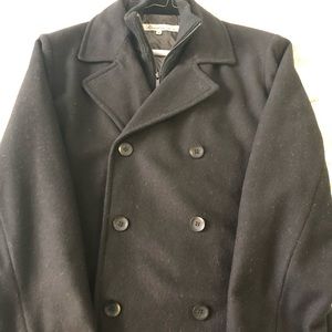 Kenneth Cole Pea Coat - Black